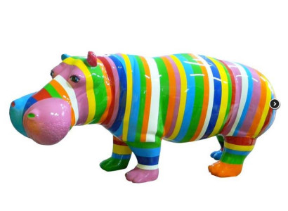 Designer Abstract Figure Modern Figures Decoration Hippo Garden Sculptures