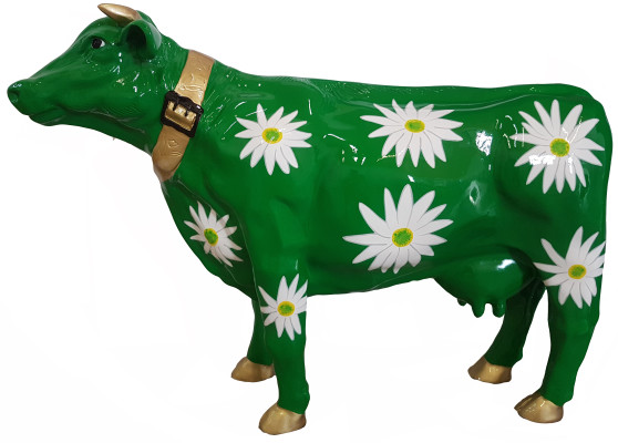 Designer Abstract Modern Figure one Cow from Plastic Decorative Garden Sculptures
