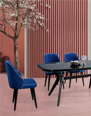 Modern Dining room Set Suite Seat Furniture Dining set Dining table Upholstery 5pcs.