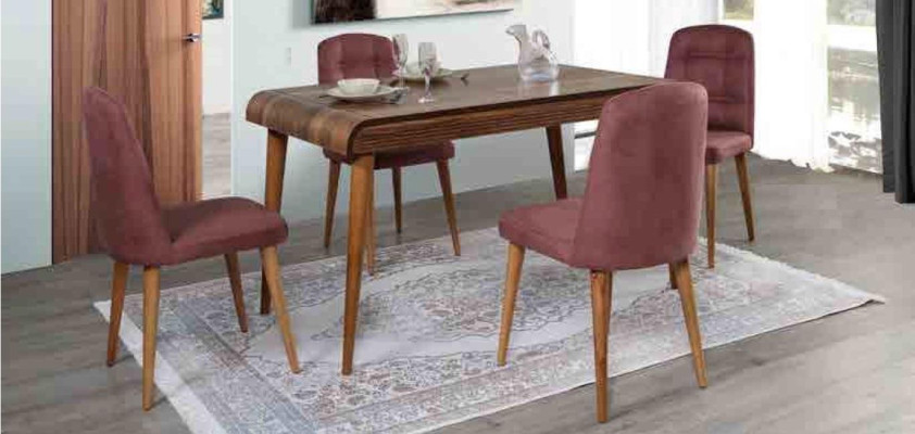 Dining room Dining set Furniture Set Suite Seat Dining table Upholstery 5pcs.