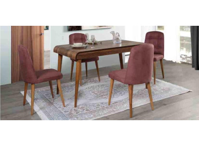 Dining room Dining set Furniture Set Suite Seat Dining table Upholstery 5pcs.