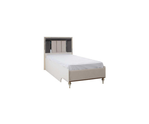 Childrens bed Bed frame Bed 120cm Childrens room Bed frame e Beige Fabric