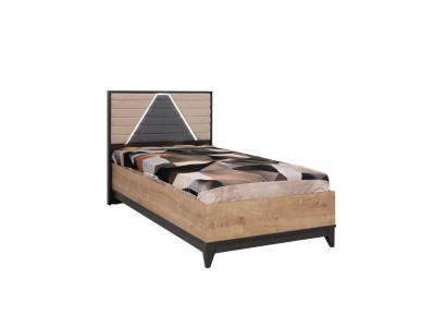 Bed 120 cm Childrens bed Bed frame Childrens room Brown Wood Beds new