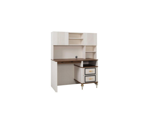 Desk Office desk Computer desk Beige Office furniture Wood Table Shelves