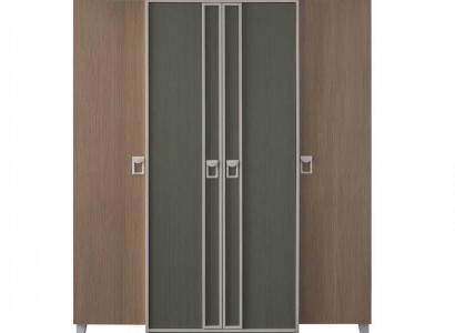 Wardrobe Children's Cabinet Wardrobe Wood Gray Wooden Cabinet Big Modern