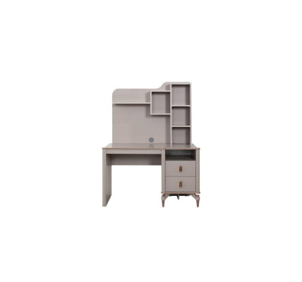 Desk Office desk Computer desk Beige Office furniture Wood Table Shelves