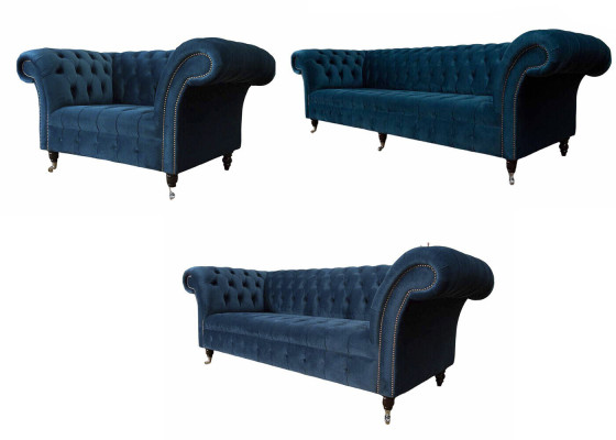 Sofa set 4+3+1 Seater Set Design Sofa Upholstery Couch Modern Luxury