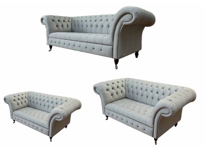 Set Design Sofas Sofa set 3+2+2 Seater Upholstery Fabric Modern