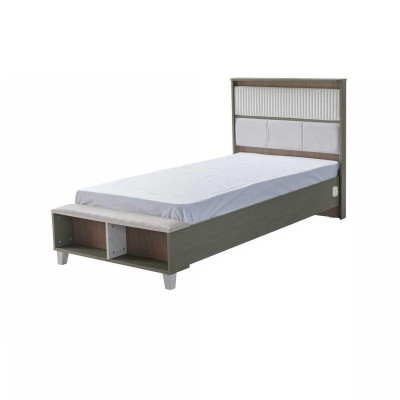 Complete e Kinderfurniture Childrens bed Bed Wood Set 5-piece Childrens room Gray