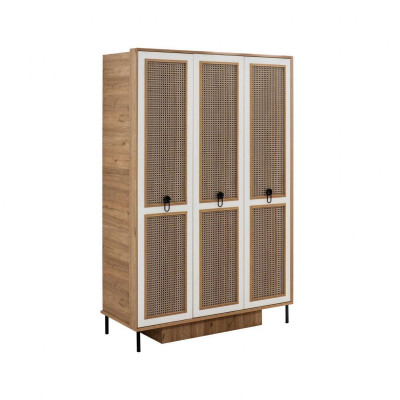 Children's furniture suite children's room bed children's bed brown wood set 4 pieces
