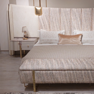 Bed 2x Bedside tables Bedroom Complete Luxury Furnishings new Furniture