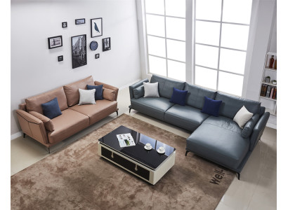 Design Corner sofa Living landscape Sofa Couch L-shape Upholstery Couches Leather Couches