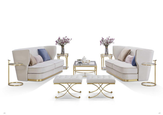 Design Luxury Couch 3 Seater Upholstery Sofa - Italian Style Living room Furniture