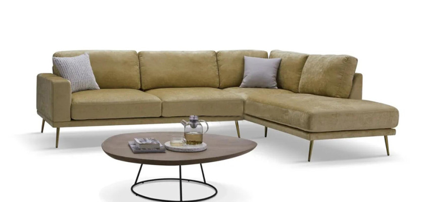 Design Fabric L-shape Couch Living landscape Corner sofa Suite Modern Sofa Upholstery