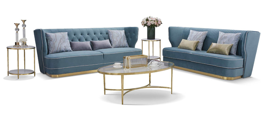 Designer Sofa Sofa set 3+2+2 Seater Couch Upholstery Suite Living room Sofas