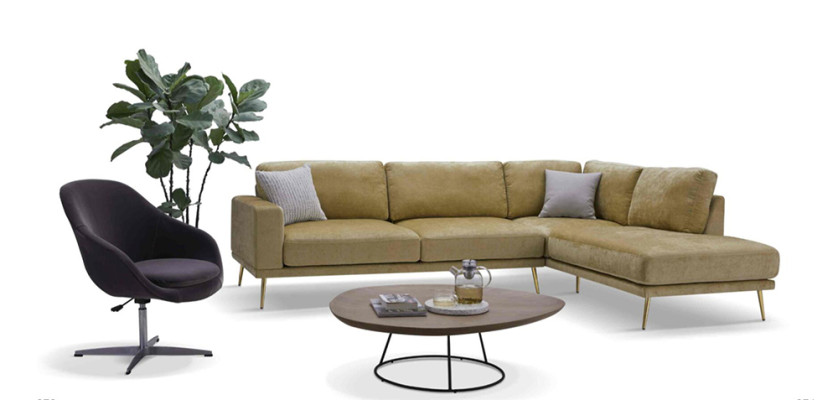 Design Fabric L-shape Couch Living landscape Corner sofa Suite Modern Sofa Upholstery