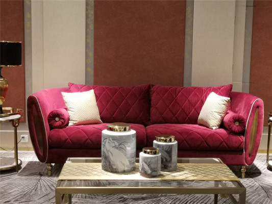 Design 4 Seater Upholstery Sofa Luxury Couch - Italian Style Living room Furniture