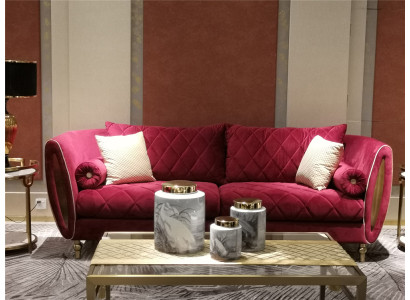 Design 4 Seater Upholstery Sofa Luxury Couch - Italian Style Living room Furniture