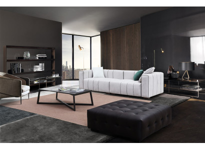 Sofa Leather Sofa Imitation leather Couch Big - Luxury Living room Seat Upholstery Four-seater