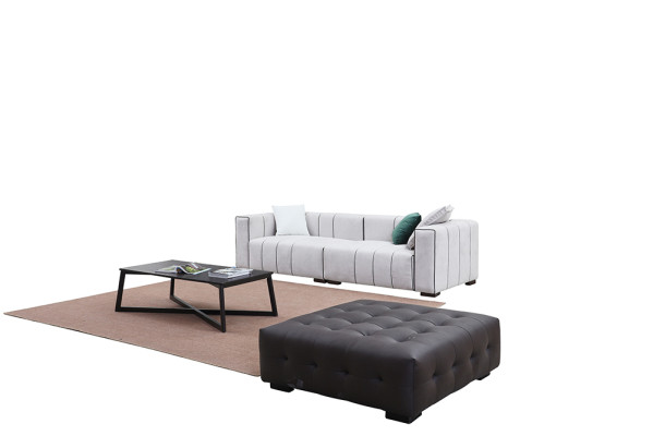Sofa Leather Sofa Imitation leather Couch Big - Luxury Living room Seat Upholstery Four-seater
