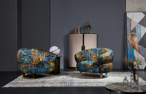 Armchair Club Lounge Designer TV Sofa Chair Chairs Upholstery Seat Furniture Textile