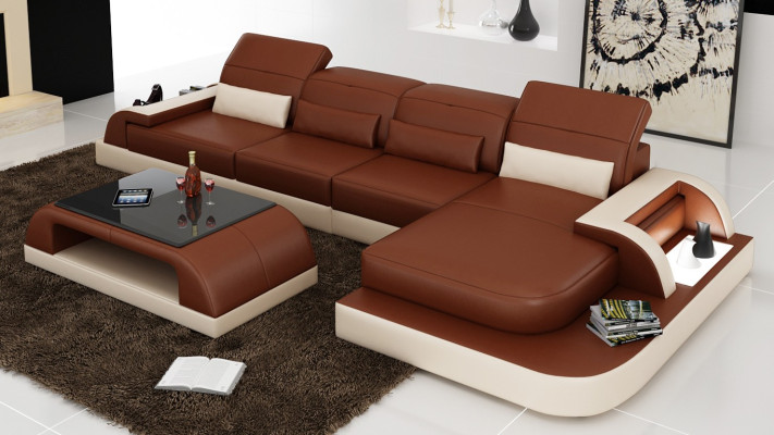 Couch Suite Upholstery Big xxl Sofas Couches Sofa Living landscape Corner sofa + Table