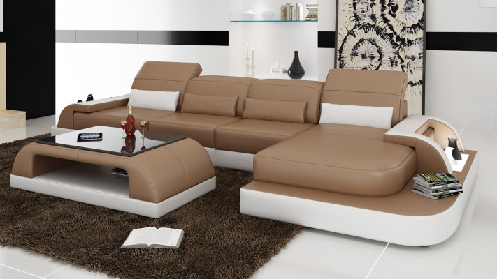Couch Suite Upholstery Big xxl Sofas Couches Sofa Living landscape Corner sofa + Table
