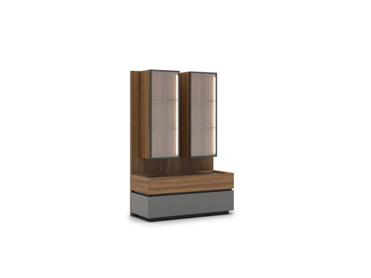 Luxury Complete Wall unit Brown Furniture Designer Set Furnishings TV Lowboard Modern