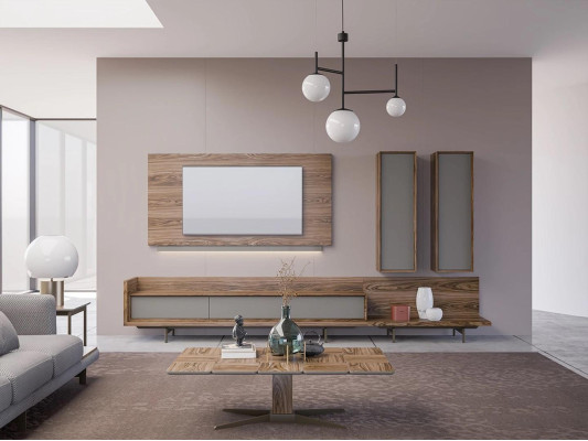 Living room furniture TV Lowboard Complete Wall Cabinet TV Frame Designer Furnishings