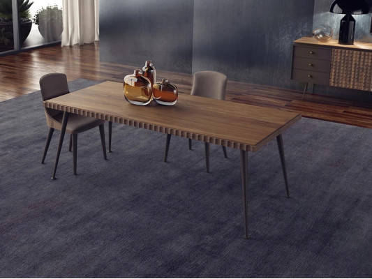 Luxury Set 3pcs Table Wood Dining table Dining room Complete 4x Chairs Furniture