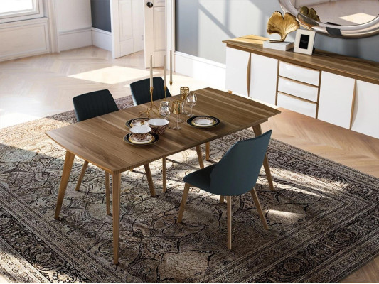 Dining room Complete 5-piece Dining table Design 4x Chairs Dining set Luxury Furniture