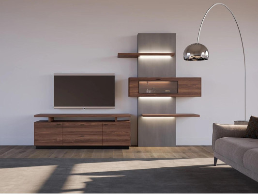 Wall unit Modern Living room furniture Wooden furniture Luxury Complete Modern Design