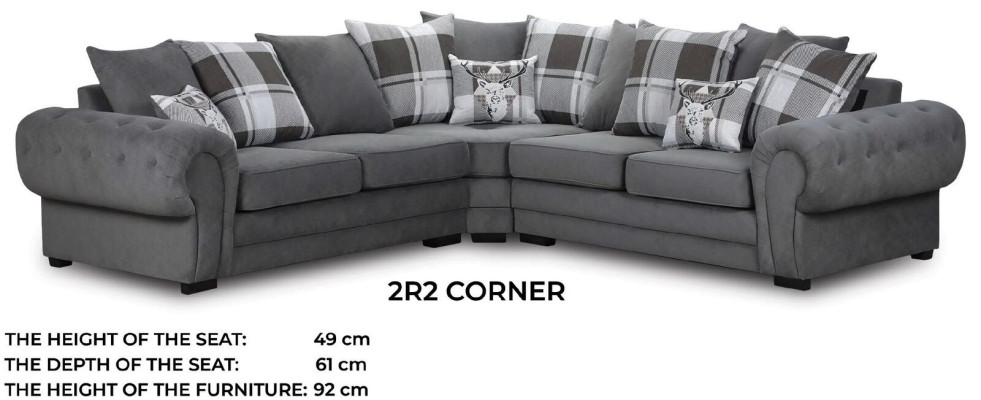 Fabric sofa Luxury Fabric Corner suite Living room Corner sofa Sofas L-shape Sofa Corner