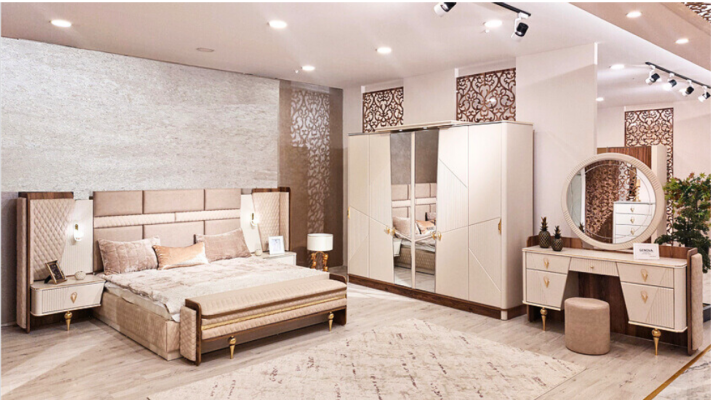 Luxury Dressing table with Mirror Modern Furnishings Bedroom Design Furniture