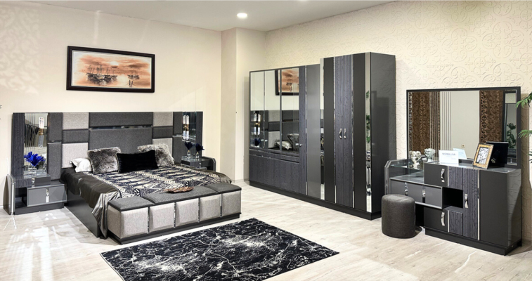 Gray Dressing table with Mirror Modern Furnishings new Designer Bedroom Furniture