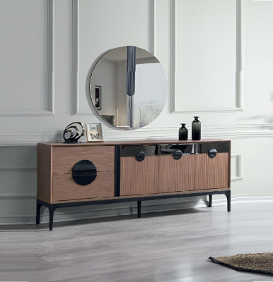 Modern Sideboard with Mirror Dining room Furniture Luxury Complete new