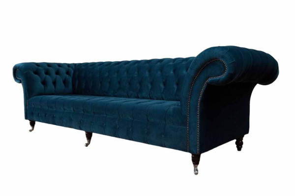 Designer Sofa 3 Seater Chesterfield Upholstery Sofas Seat Three Seater Textile