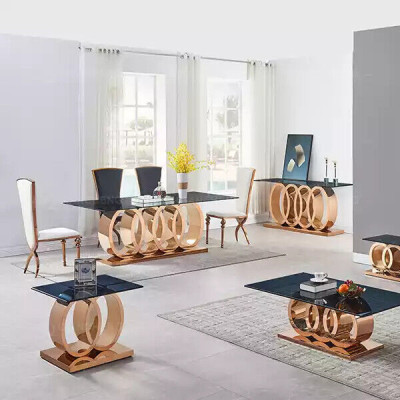 Designer Dining room table Dining room Furniture stainless steel Table Tables