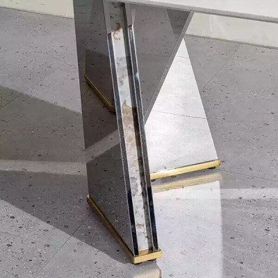Luxury Dining table Glass table Dining room Luxury Tables Gray Table 200x100