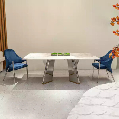 Luxury Dining table Glass table Dining room Luxury Tables Gray Table 200x100