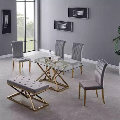 Glass Table Column Tables Silver Tables Glass Tables Table Luxury Furniture 180x90