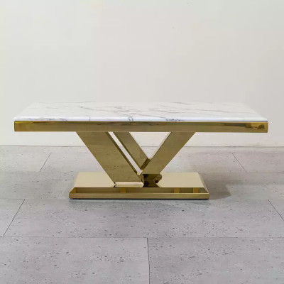 Coffee table Design Table Living room Luxury Coffee tables Furniture 130x70 Metal