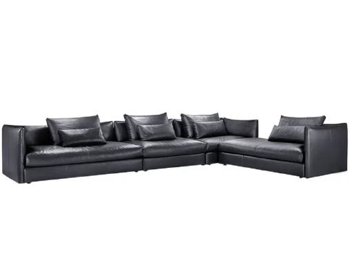 Italian Leather Style Living room Furniture Corner sofa Sofa Upholstery Suite Corner sofa