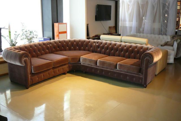 Corner sofa Chesterfield Sofa set Corner Corner Couch Upholstery Seat Sofa Suite new