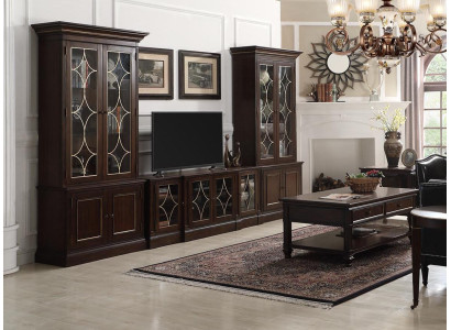 Living room Set 2x Display case TV stand Coffee table set Living furniture Modern