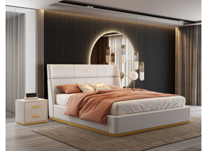Designer Bed Bedroom Double bed Beds Luxury Upholstery Hotel new