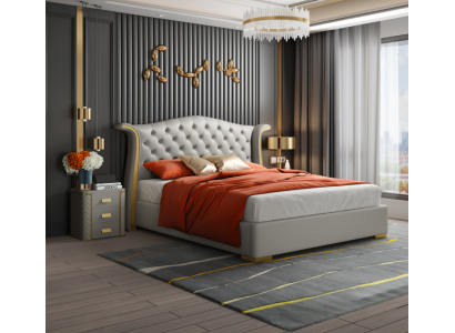 Chesterfield Double Bed Bedroom Upholstery Luxury Beds 180x200cm