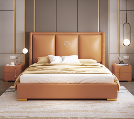 Double bed Bedroom Bed Luxury Furniture Double Bed Hotel Furnishings
