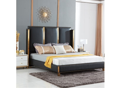 Bed Upholstery Design Luxury Double Hotel Beds Marriage Sleep Room 180x200cm