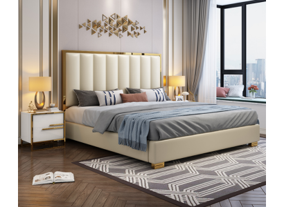 Bed Upholstery Design Luxury Double Hotel Beds 180x200cm Sleep Room